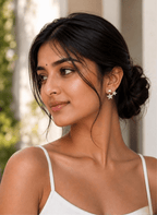 Sparkle Star Stud Earrings - LUXEAR-AA9-9 - Luxeria