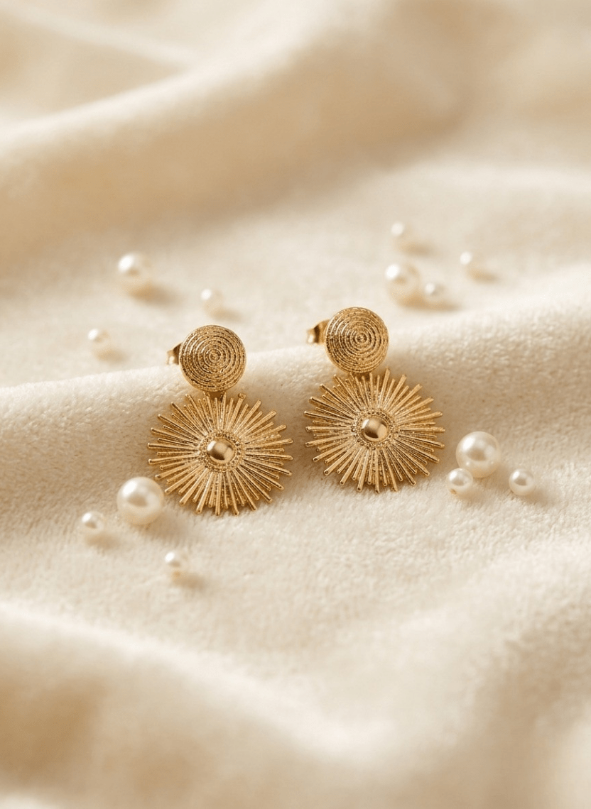 Sunburst Glow Earring - LUXEAR-AA57 - Luxeria