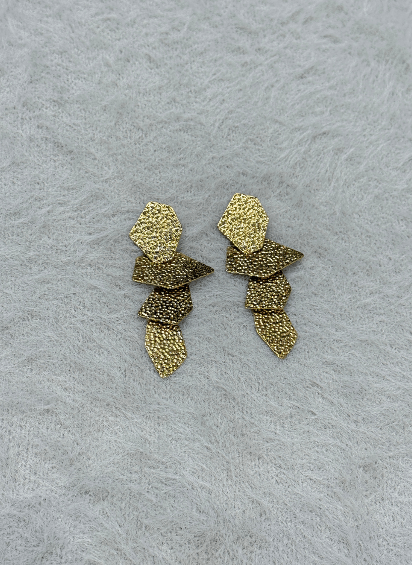 Textured Shape Earrings - EWS-EAR-002 - Luxeria