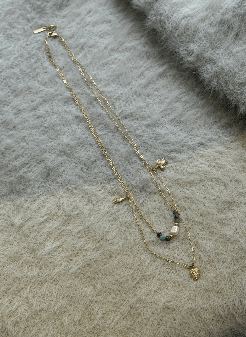Turtle Charm Layered Chain - NAK-CHA-005 - Luxeria