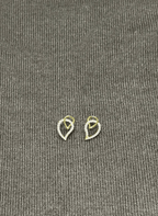 Twinkle Leaf Stud Earrings - LUXEAR-AA9-1 - Luxeria