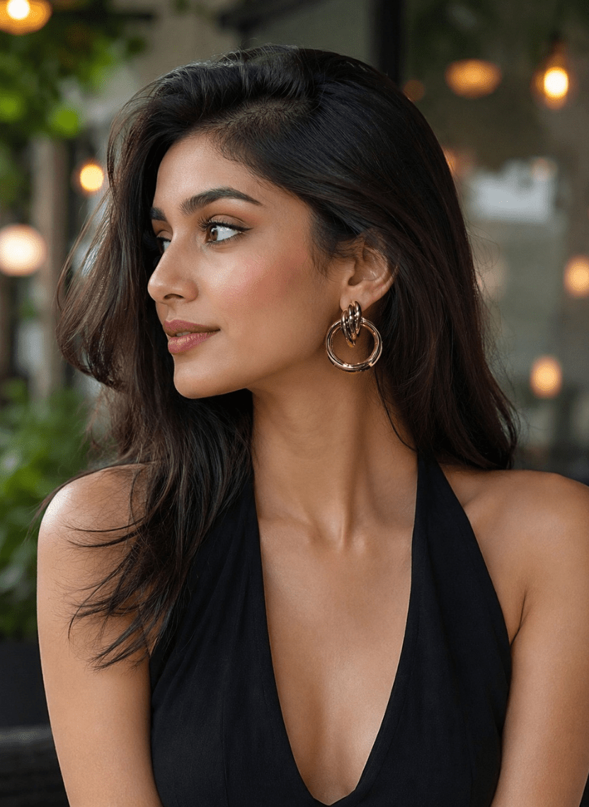 Twisted Round Earrings - EWS-EAR-001-3 - Luxeria